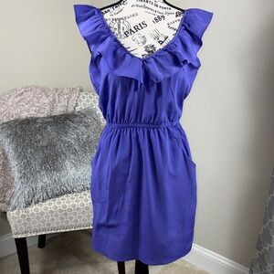 Kirra Purple Ruffle Dress With Pockets
